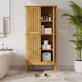 Christopher Knight Home Umberto Indoor/Outdoor Acacia Wood Storage Cabinet with Shelves and Louvered Doors