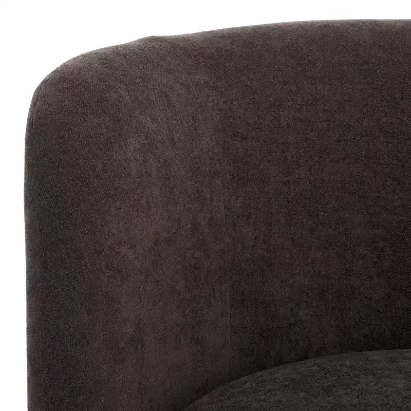 Swivel Accent Chair, Armless Linen Upholstered, 360-Degree Rotation, Wood Frame, 275LBS