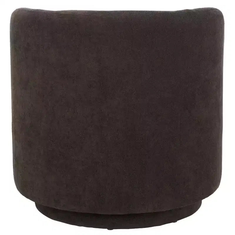 Fauteuil pivotant, sans accoudoirs, en lin, rotation à 360 degrés, cadre en bois, 125 kg