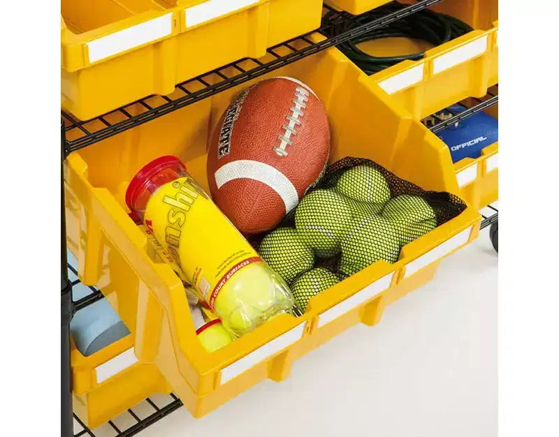 8-Tier 24-Bin Rack Storage Unit, 36"W x 14.25"D x 63.5"H, Heavy-Duty Organizer