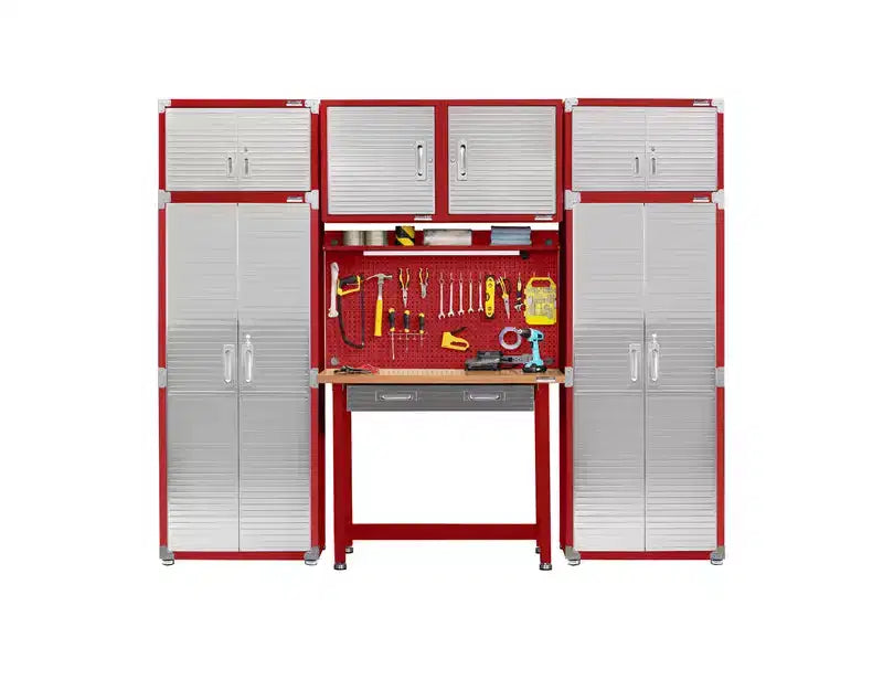 Heavy-Duty Stacking Top Cabinet, 30"W x 18"D x 18.5"H, Steel Storage Cabinet