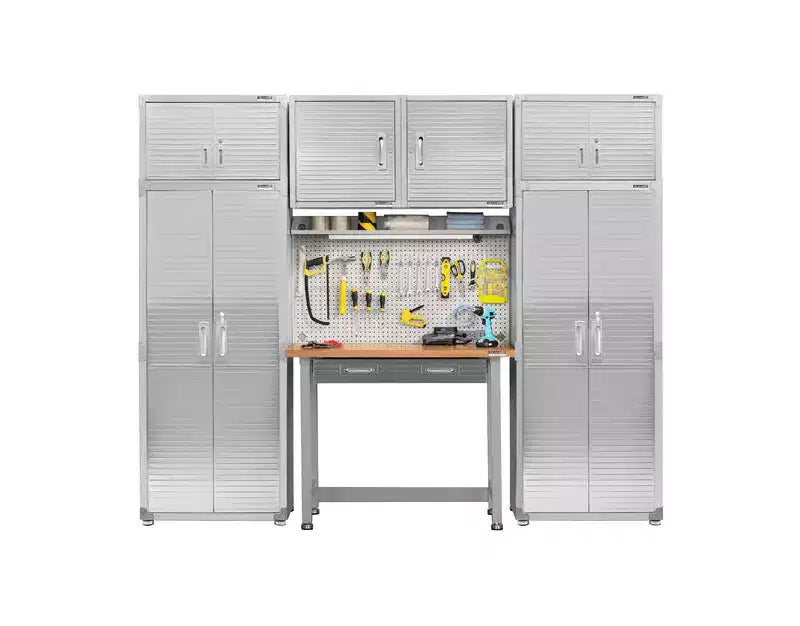 Heavy-Duty Stacking Top Cabinet, 30"W x 18"D x 18.5"H, Steel Storage Cabinet