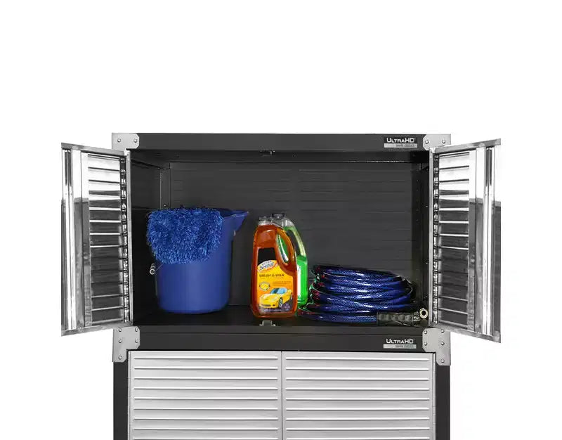 Heavy-Duty Stacking Top Cabinet, 30"W x 18"D x 18.5"H, Steel Storage Cabinet