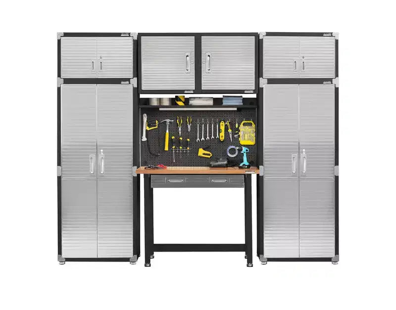 Heavy-Duty Stacking Top Cabinet, 30"W x 18"D x 18.5"H, Steel Storage Cabinet