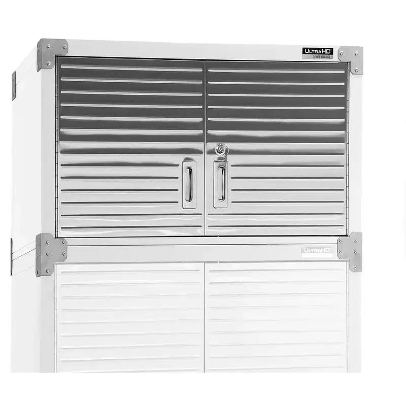 Heavy-Duty Stacking Top Cabinet, 30"W x 18"D x 18.5"H, Steel Storage Cabinet