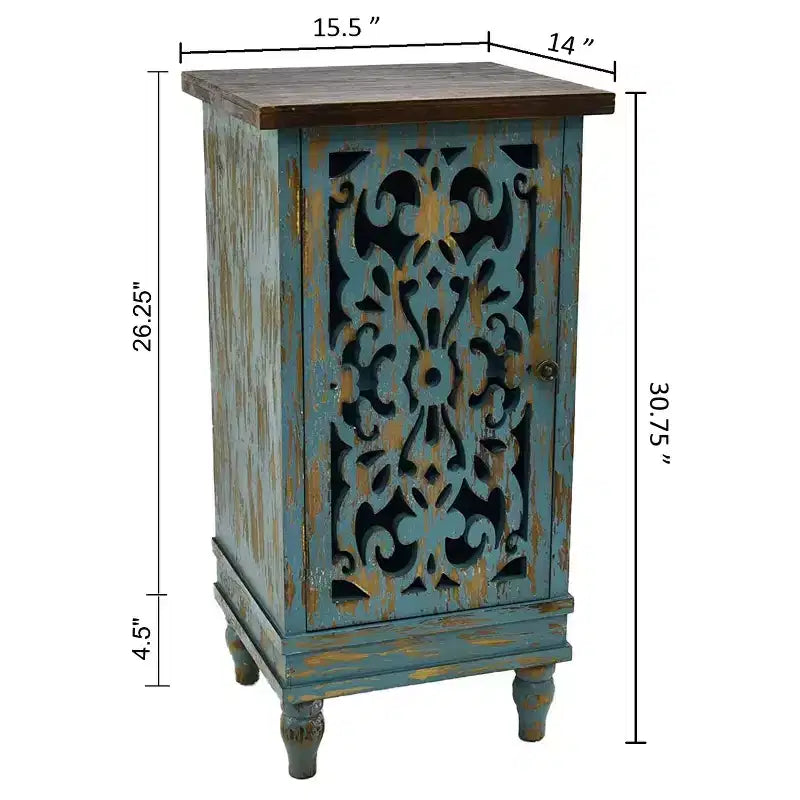 Rustic Wooden End Table with Dual Storage Shelf, Rectangle Side Table for Living Room