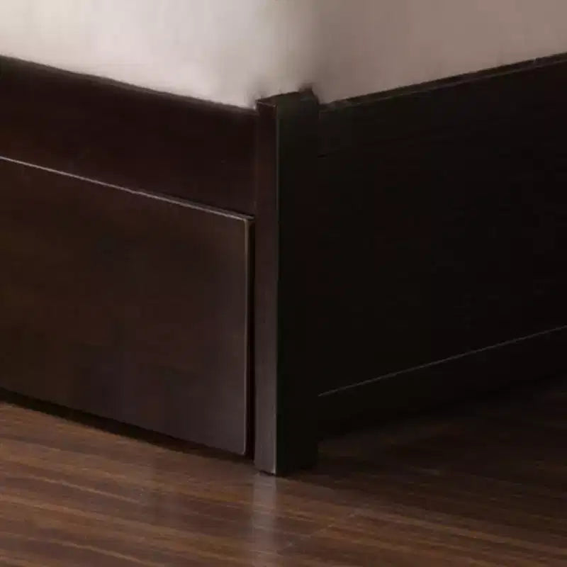 Freestanding Solid Wood Panel Headboard with Bed Frame, Multiple Sizes & Finishes