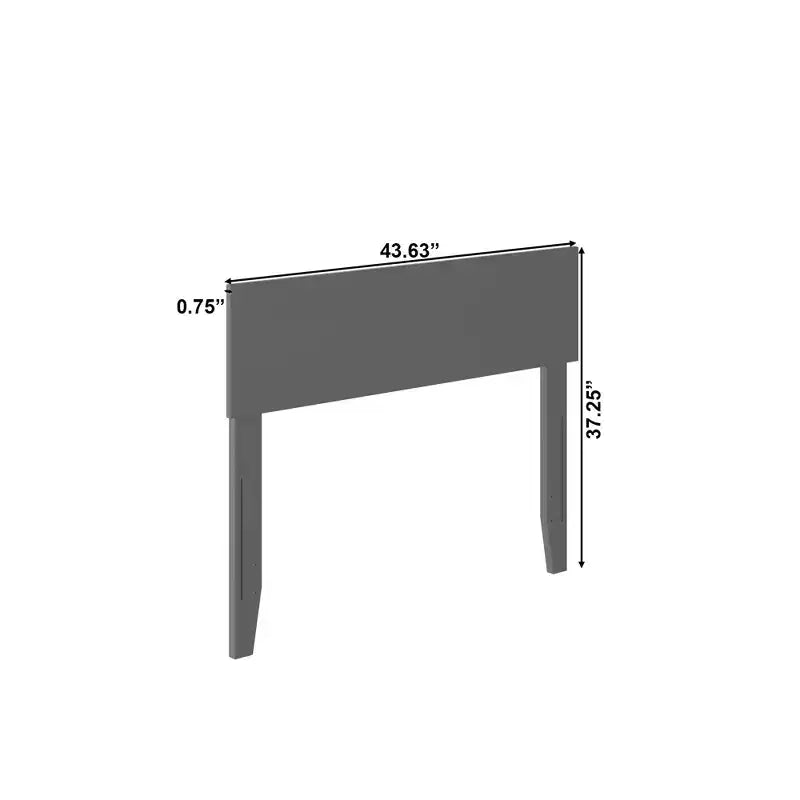 Freestanding Solid Wood Panel Headboard with Bed Frame, Multiple Sizes & Finishes