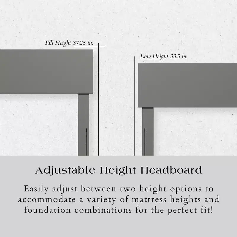 Freestanding Solid Wood Panel Headboard with Bed Frame, Multiple Sizes & Finishes