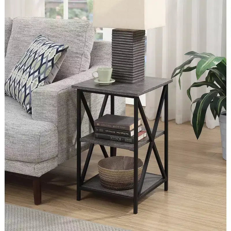 HomeStock Rectangle Metal Table Top End Table 1 -piece