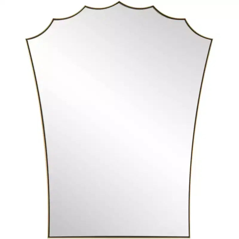 Uttermost Monarch 24 x 30.5 Plated Antique Brass Vanity Mirror