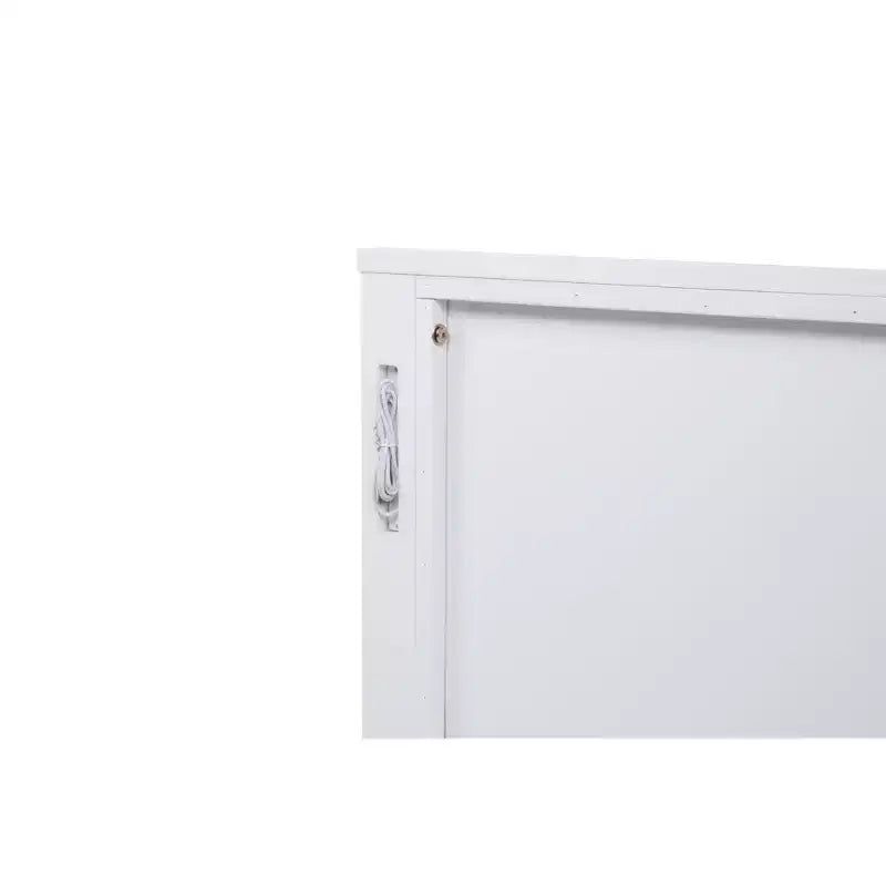 Lit moderne en bois avec tête de lit haute, Lit plateforme, Plusieurs tailles
