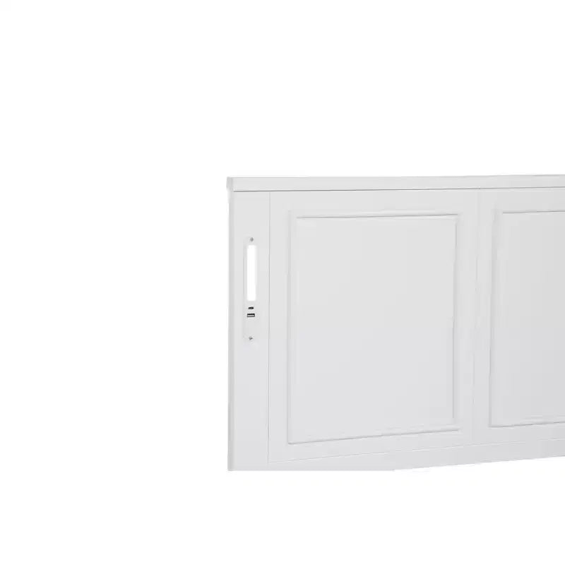 Lit moderne en bois avec tête de lit haute, Lit plateforme, Plusieurs tailles