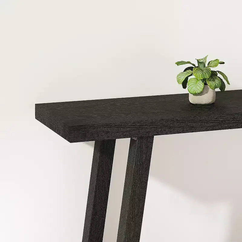 71 Long 2 Tier Farmhouse Entryway Tables - Rectangular Couch Table Behind Sofa, Accent Console Tables for Entryway, Foyer, Living Room