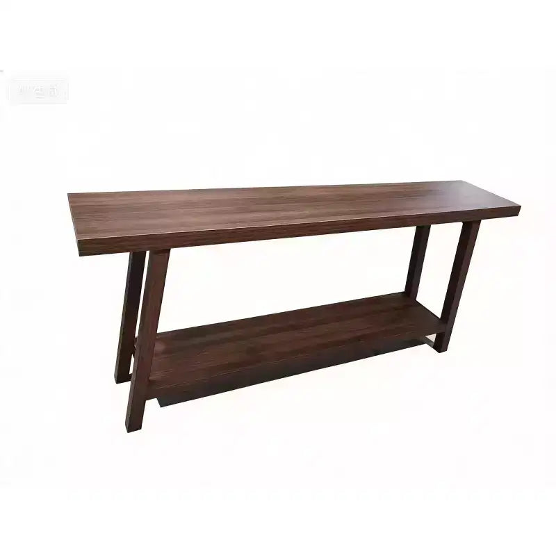 71 Long 2 Tier Farmhouse Entryway Tables - Rectangular Couch Table Behind Sofa, Accent Console Tables for Entryway, Foyer, Living Room