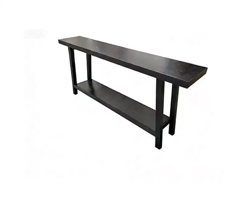 71 Long 2 Tier Farmhouse Entryway Tables - Rectangular Couch Table Behind Sofa, Accent Console Tables for Entryway, Foyer, Living Room