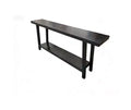 71 Long 2 Tier Farmhouse Entryway Tables - Rectangular Couch Table Behind Sofa, Accent Console Tables for Entryway, Foyer, Living Room
