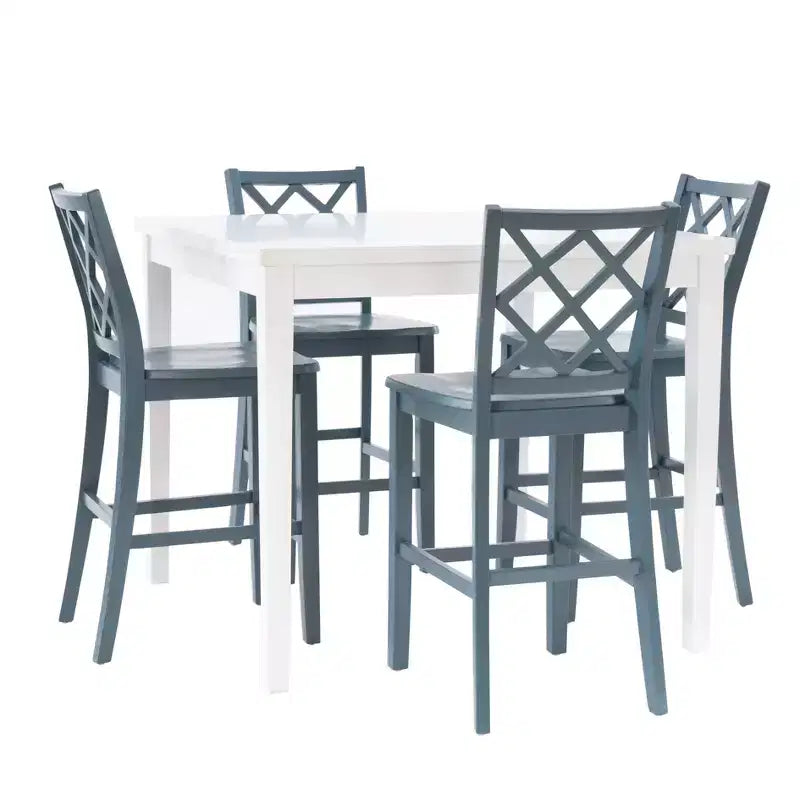 Powell 5pc Shelby Square Counter Height Dining Set Graphite