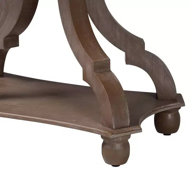 Table d'appoint en bois, marron antique, de style Mid-Century pour salon et chambre