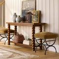 Pouf carré rembourré avec pieds en métal, assise capitonnée, repose-pieds de salon